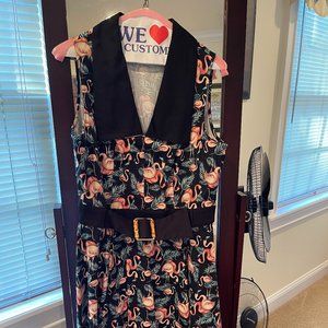 Flamingo fit and flare dress